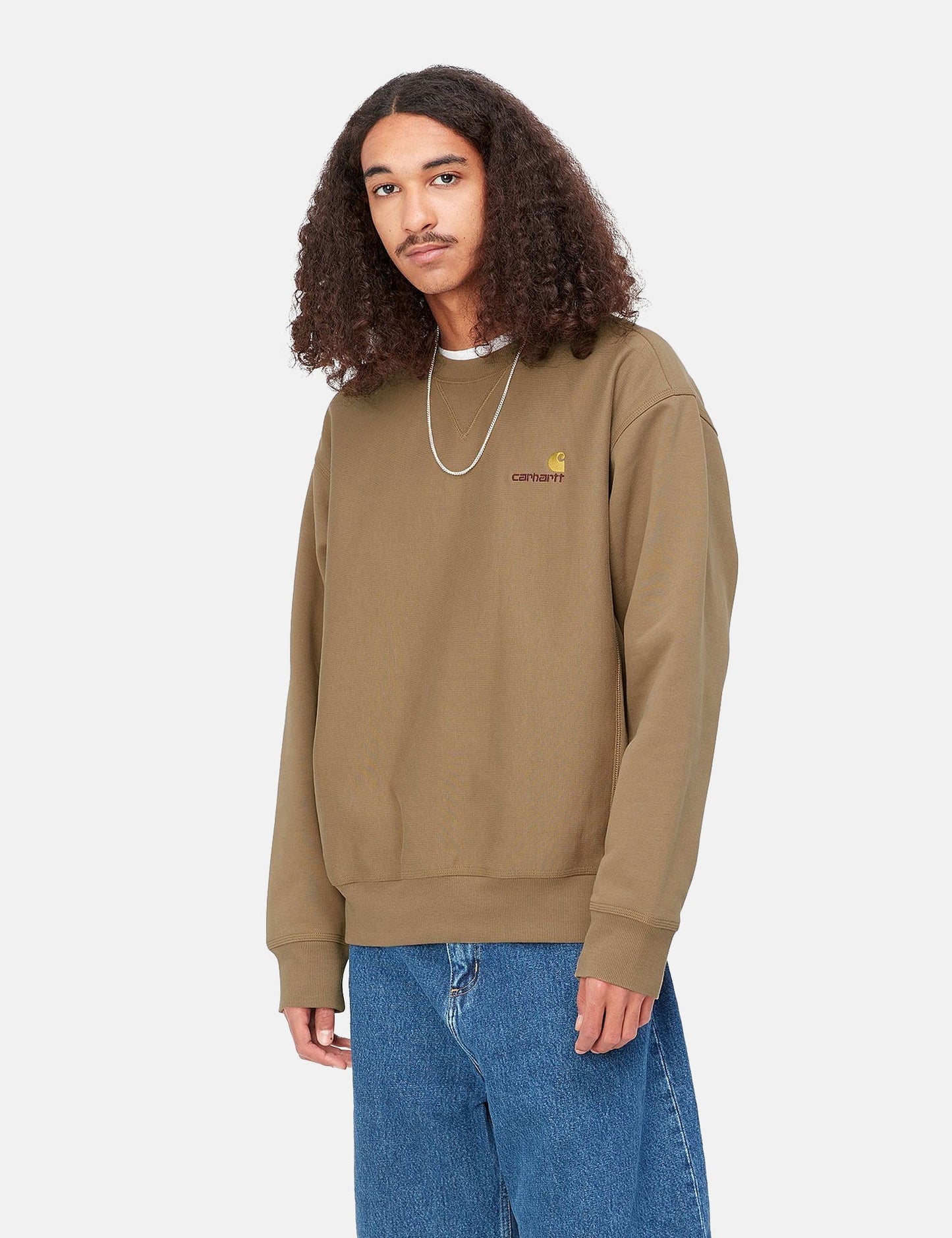 American Script Sweatshirt - Ale Brown