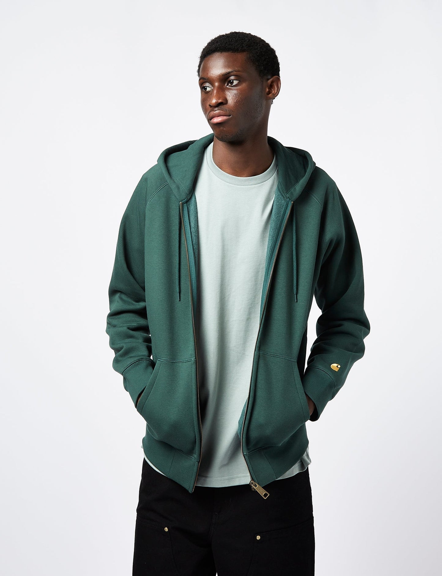 Chase Hooded Zip Sweatshirt - Discovery Green