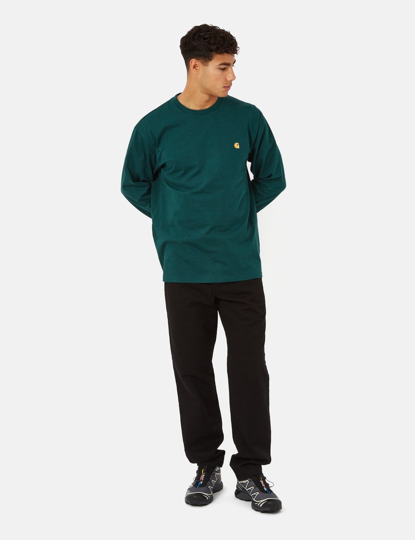 Chase Long Sleeve T-Shirt (Loose) - Botanic Green