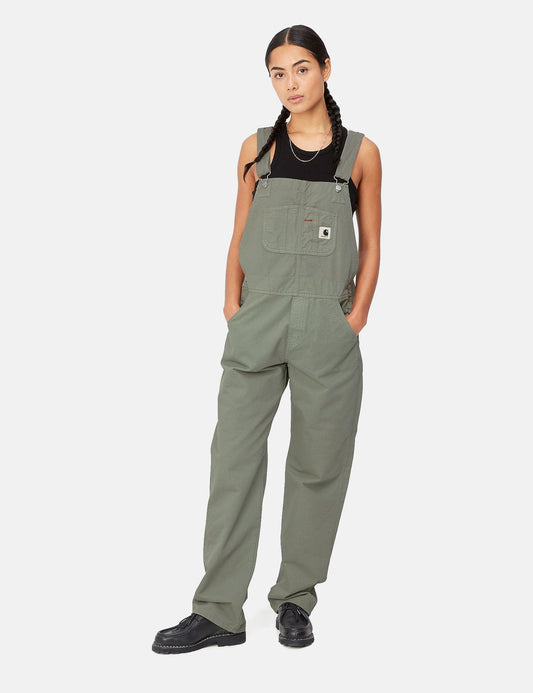 Womens Bib Overall (Straight) - Yucca Green