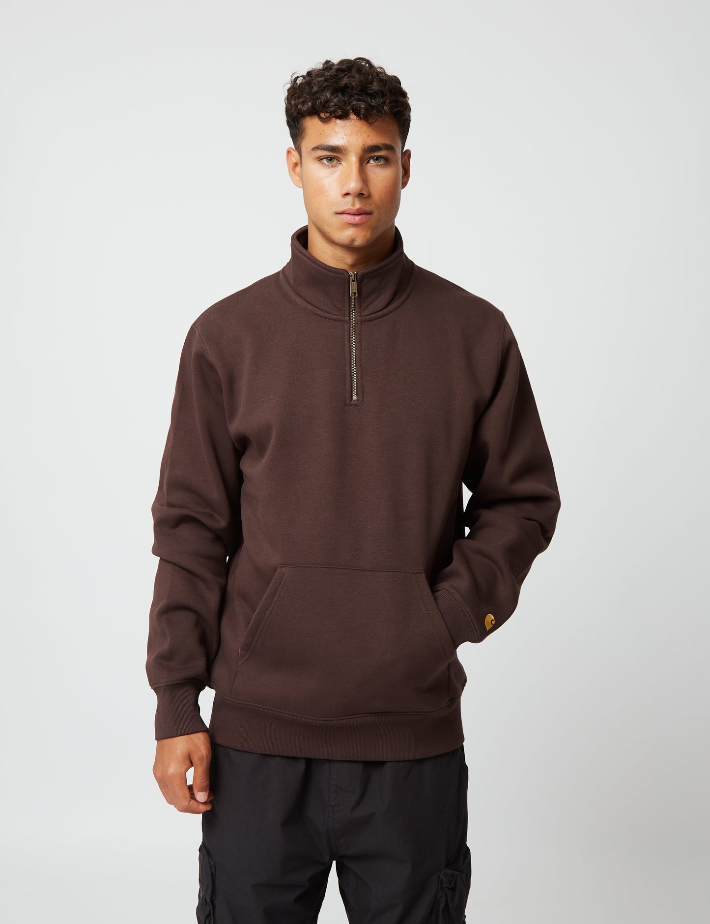 Chase Neck Zip Sweatshirt - Botanic Green