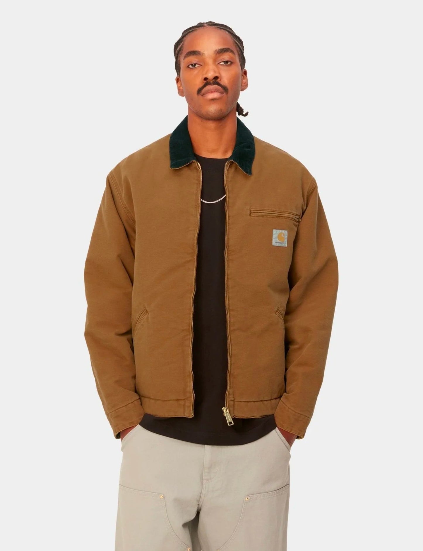 OG Detroit Jacket (Organic Aged canvas) - Dusty Hamilton Brown