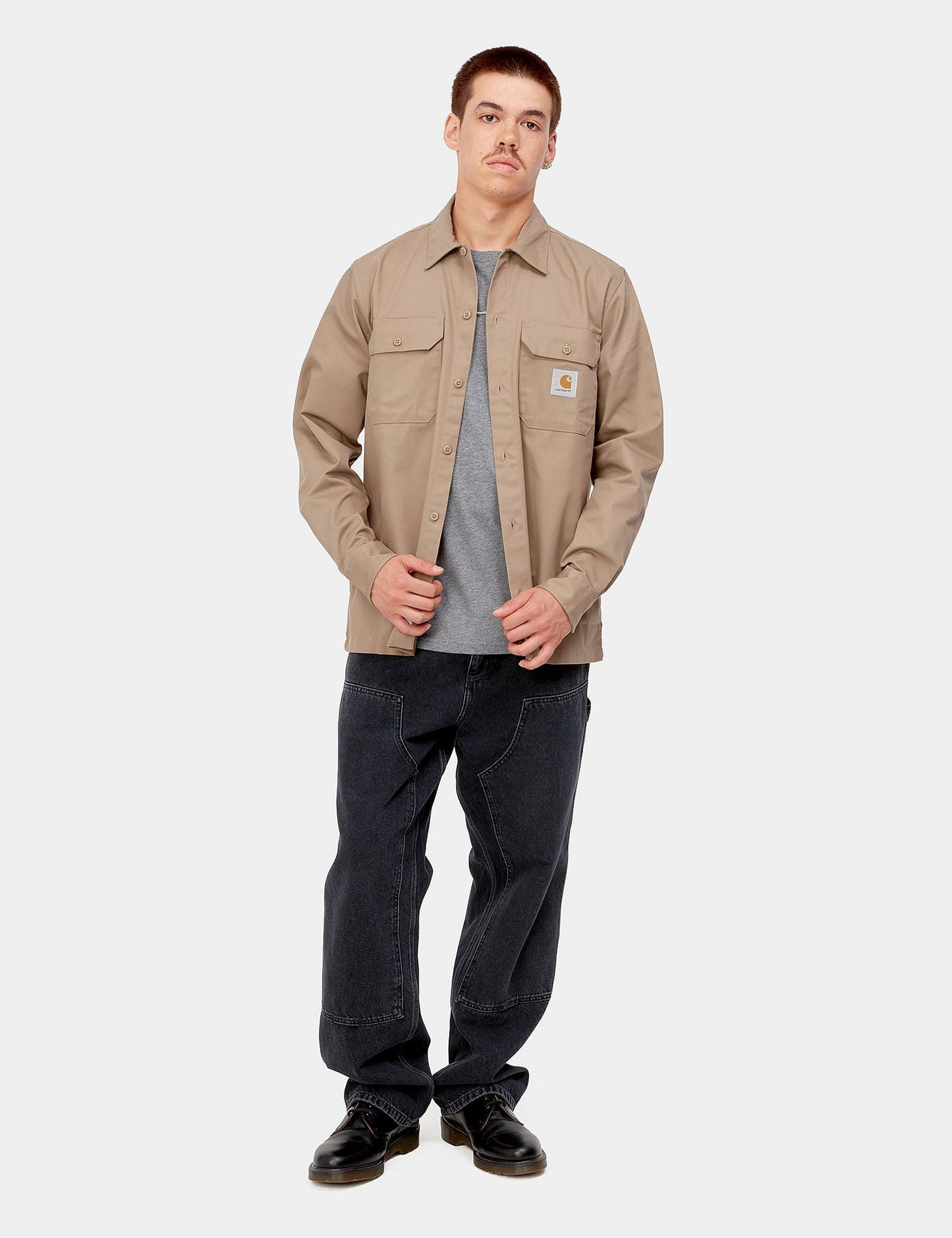 Master Shirt - Khaki Leather Brown