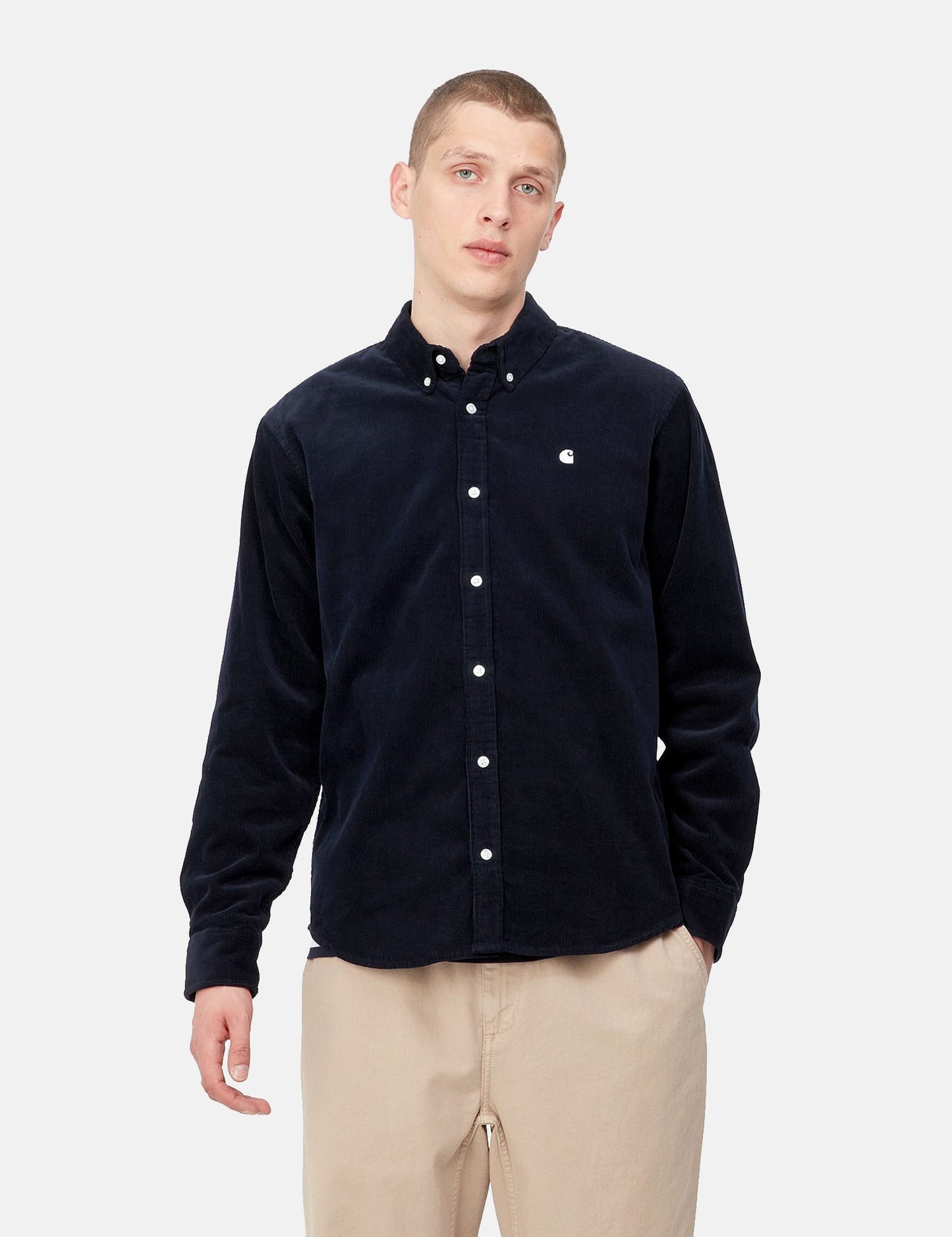 Madison Shirt (Fine Cord) - Plant Green/Wax