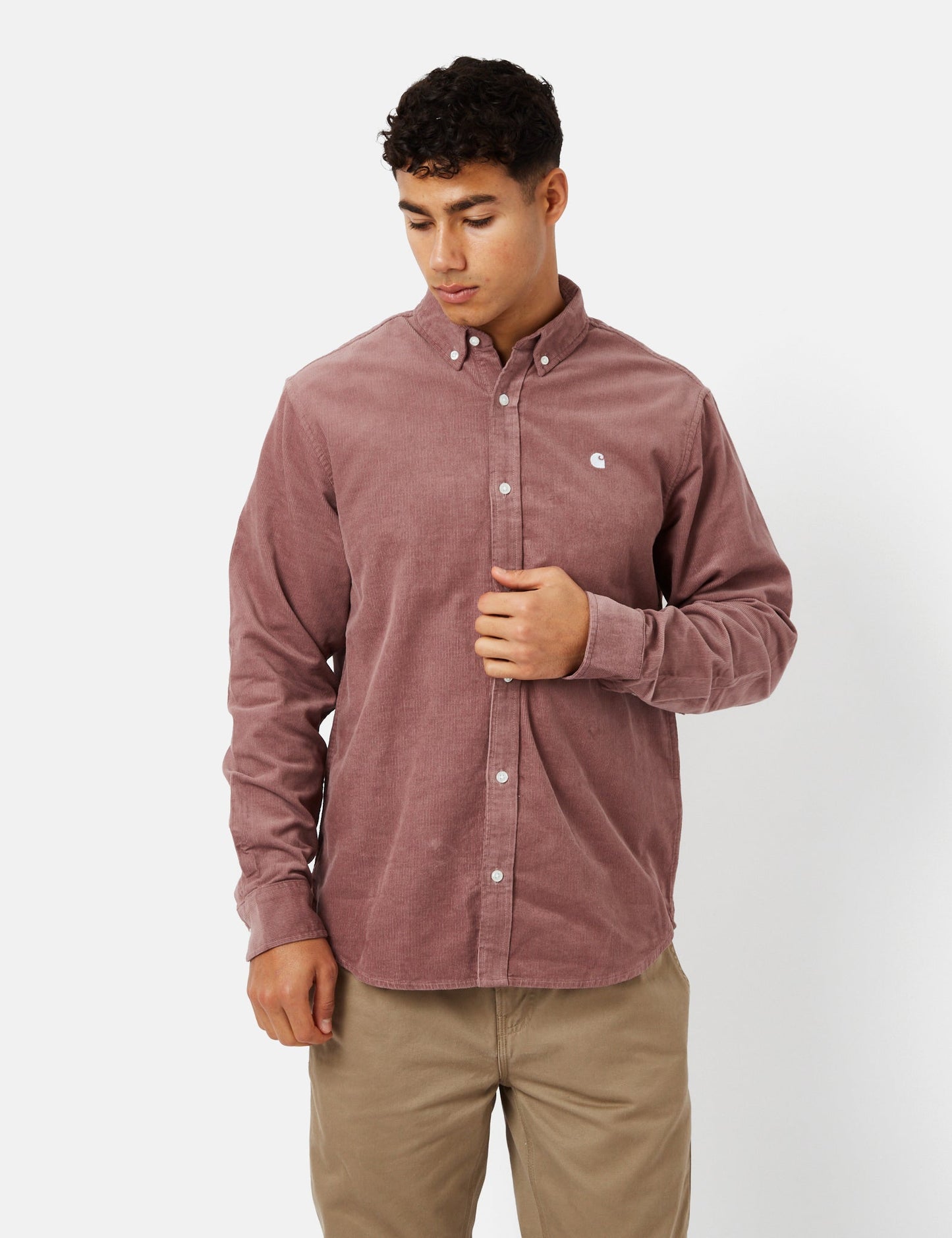 Madison Shirt (Fine Cord) - Buffalo Brown/Black