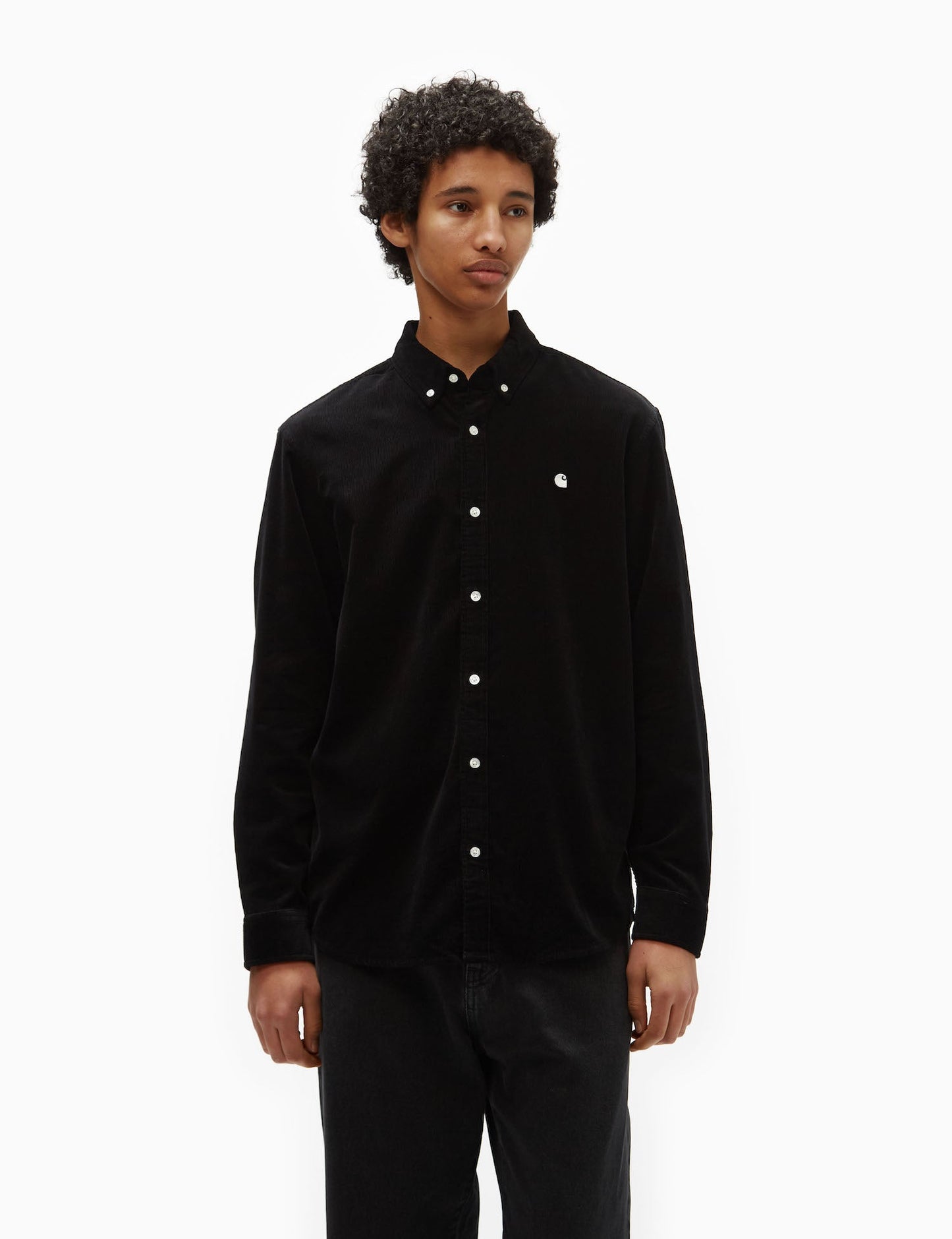 Madison Fine Cord Shirt (Regular) - Black/Wax