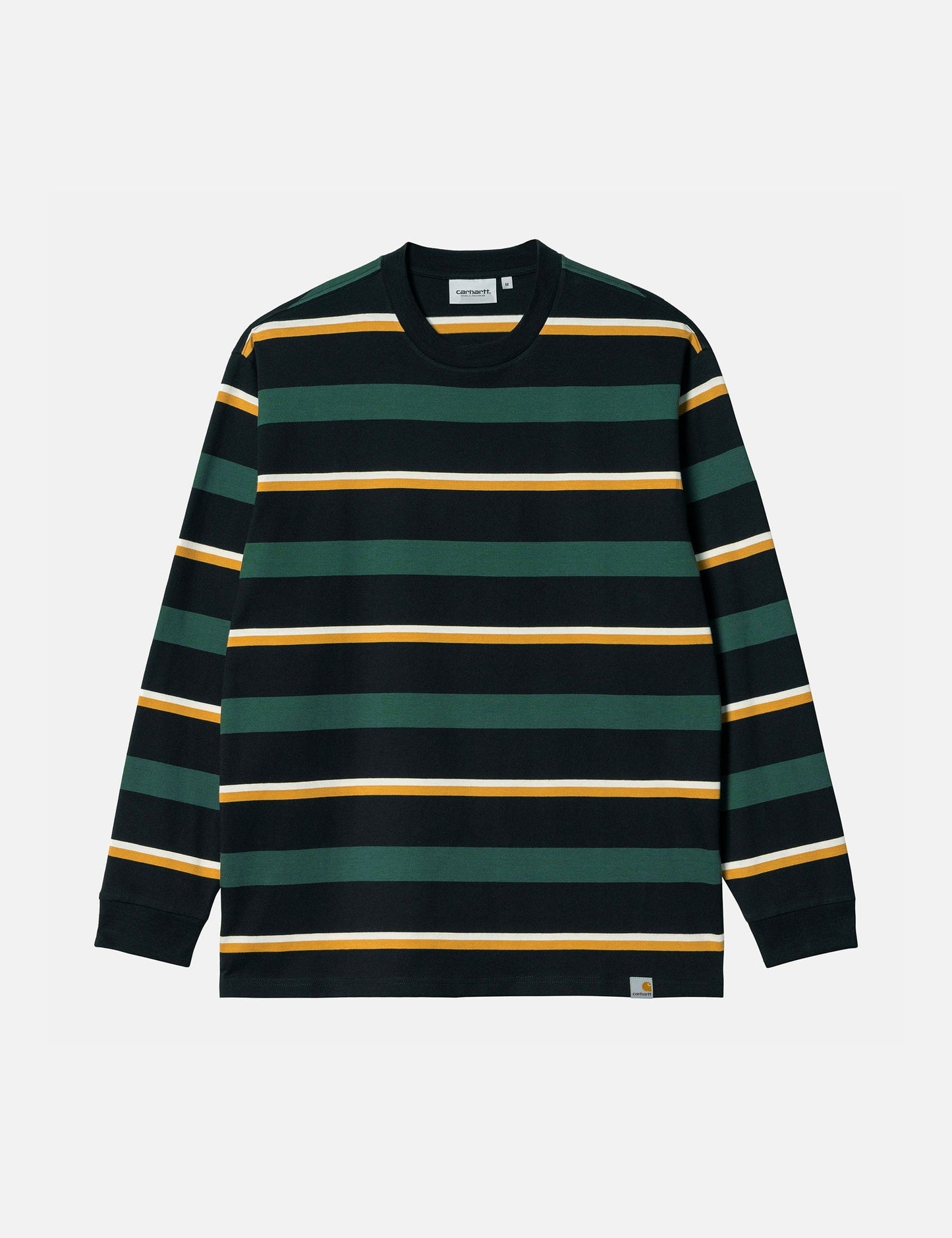 Bowman Stripe Long Sleeve T-Shirt - Juniper Green