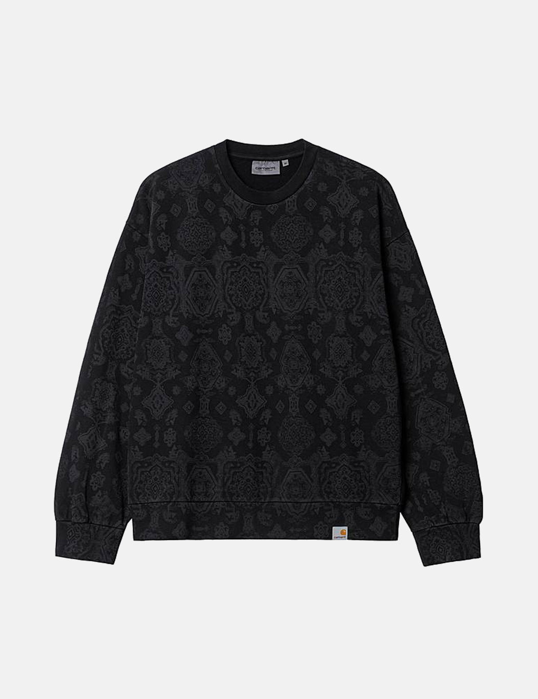 Verse Print Sweatshirt - Black