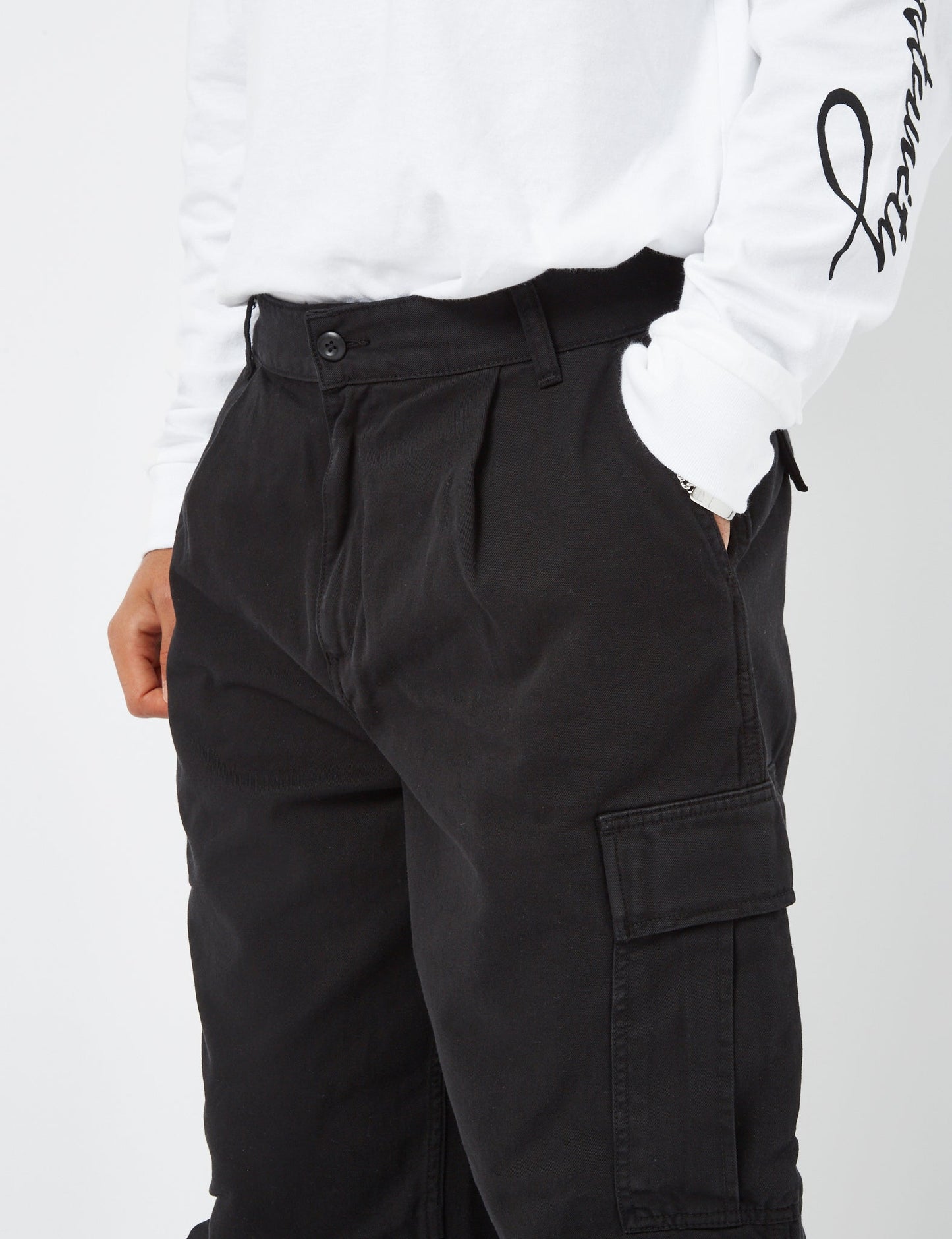 Cole Cargo Pant - Black Rinsed