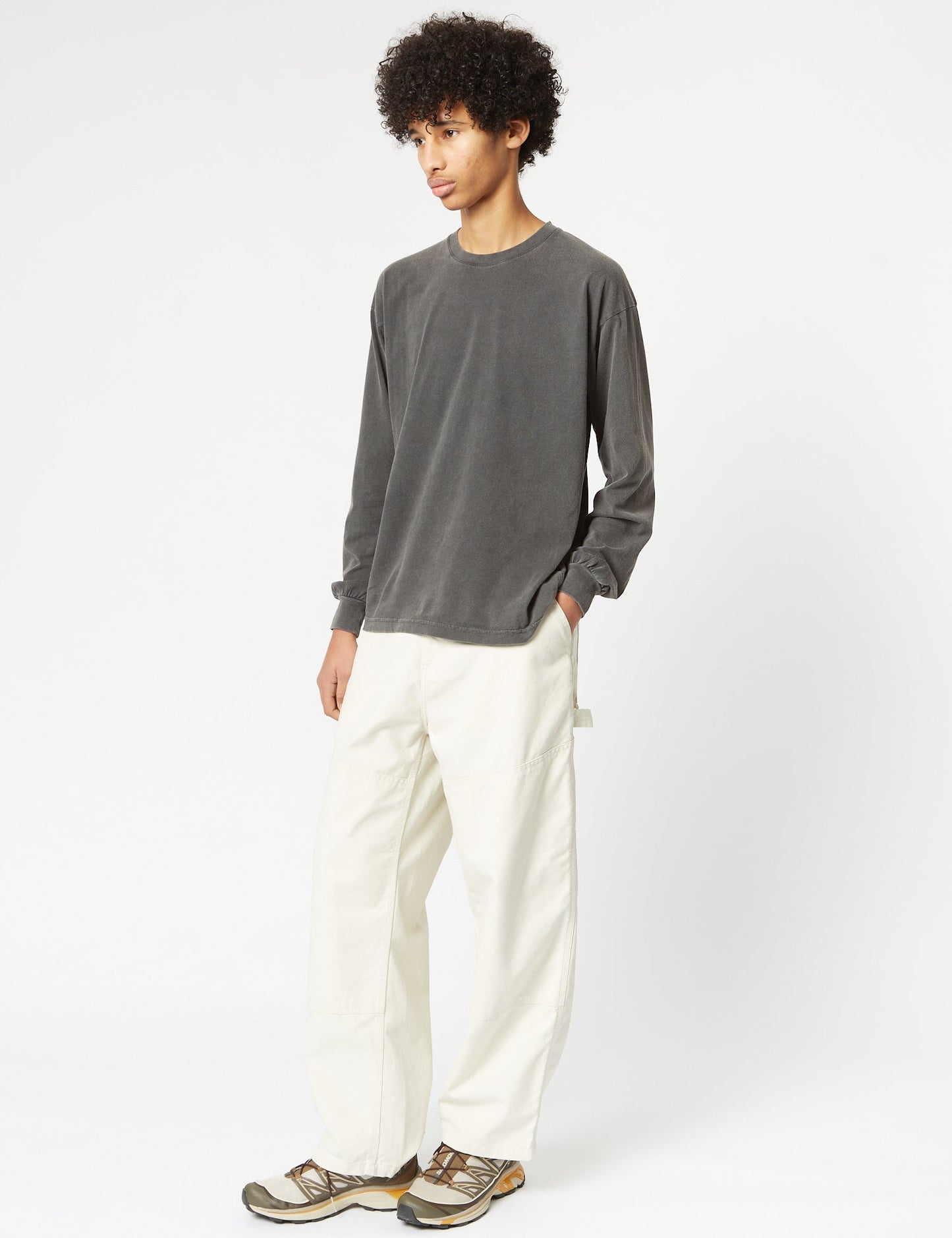 Wide Panel Pant (Loose) - Salt White