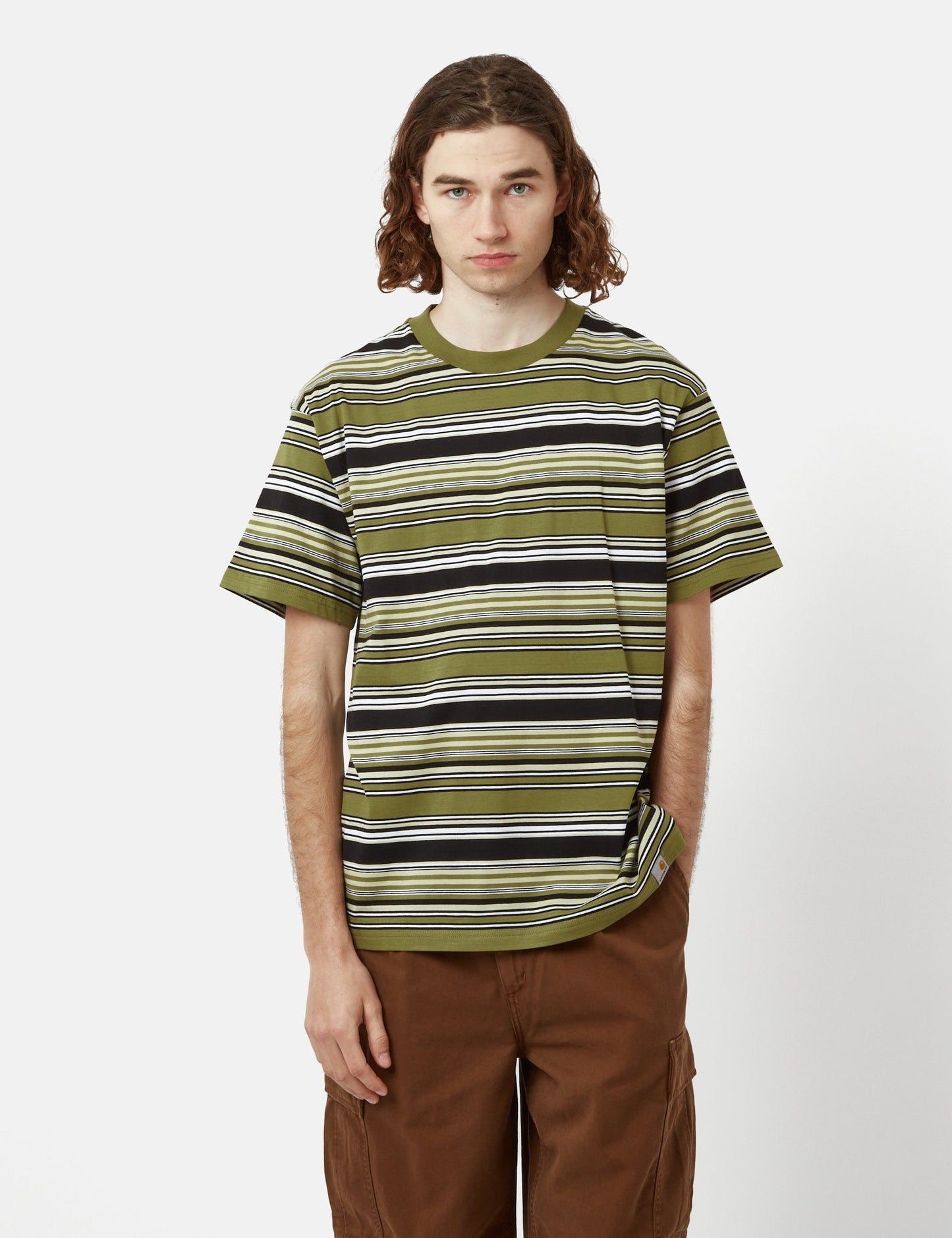 Lafferty T-Shirt (Stripe) - Hamilton Brown