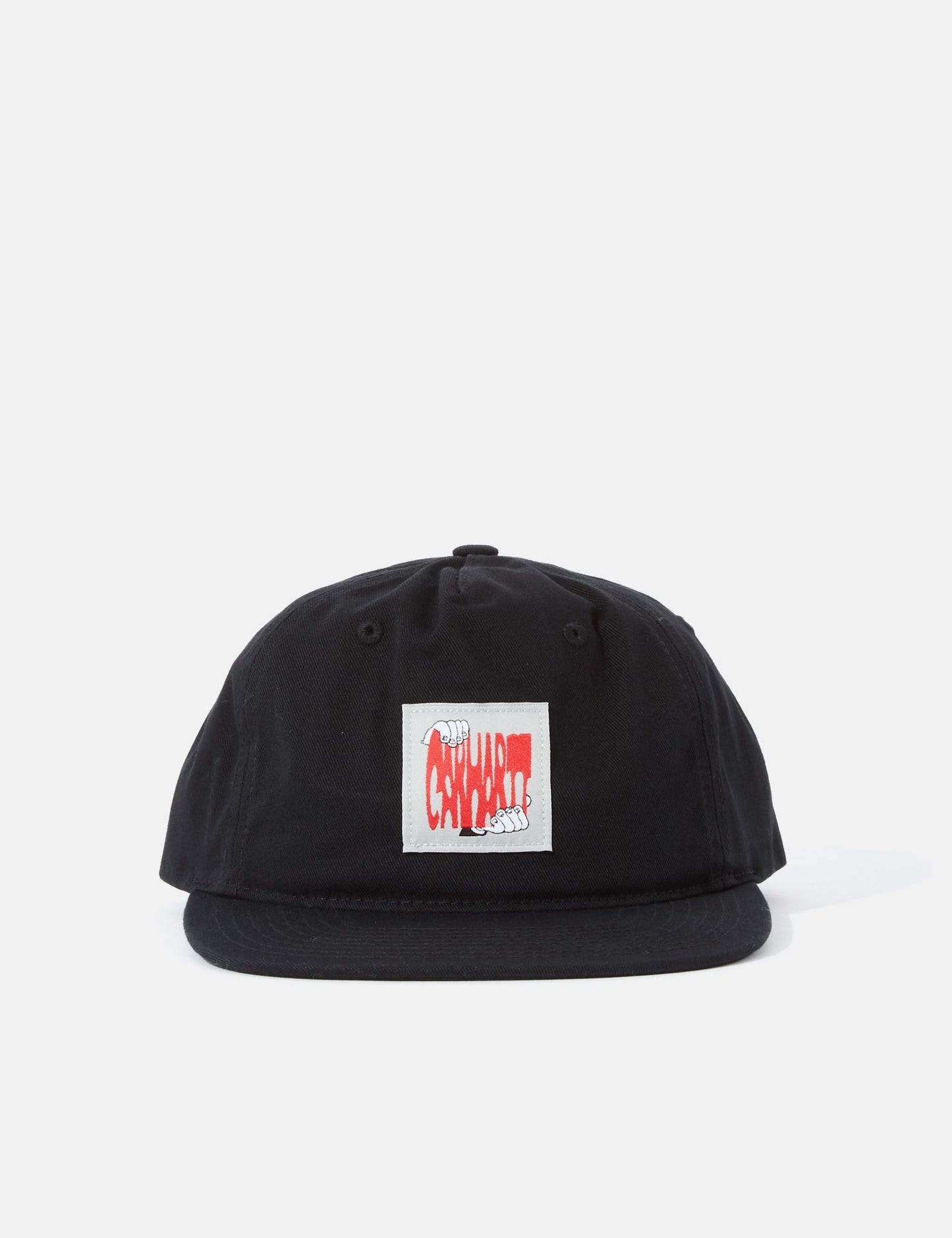 Stretch 5-Panel Cap - Black