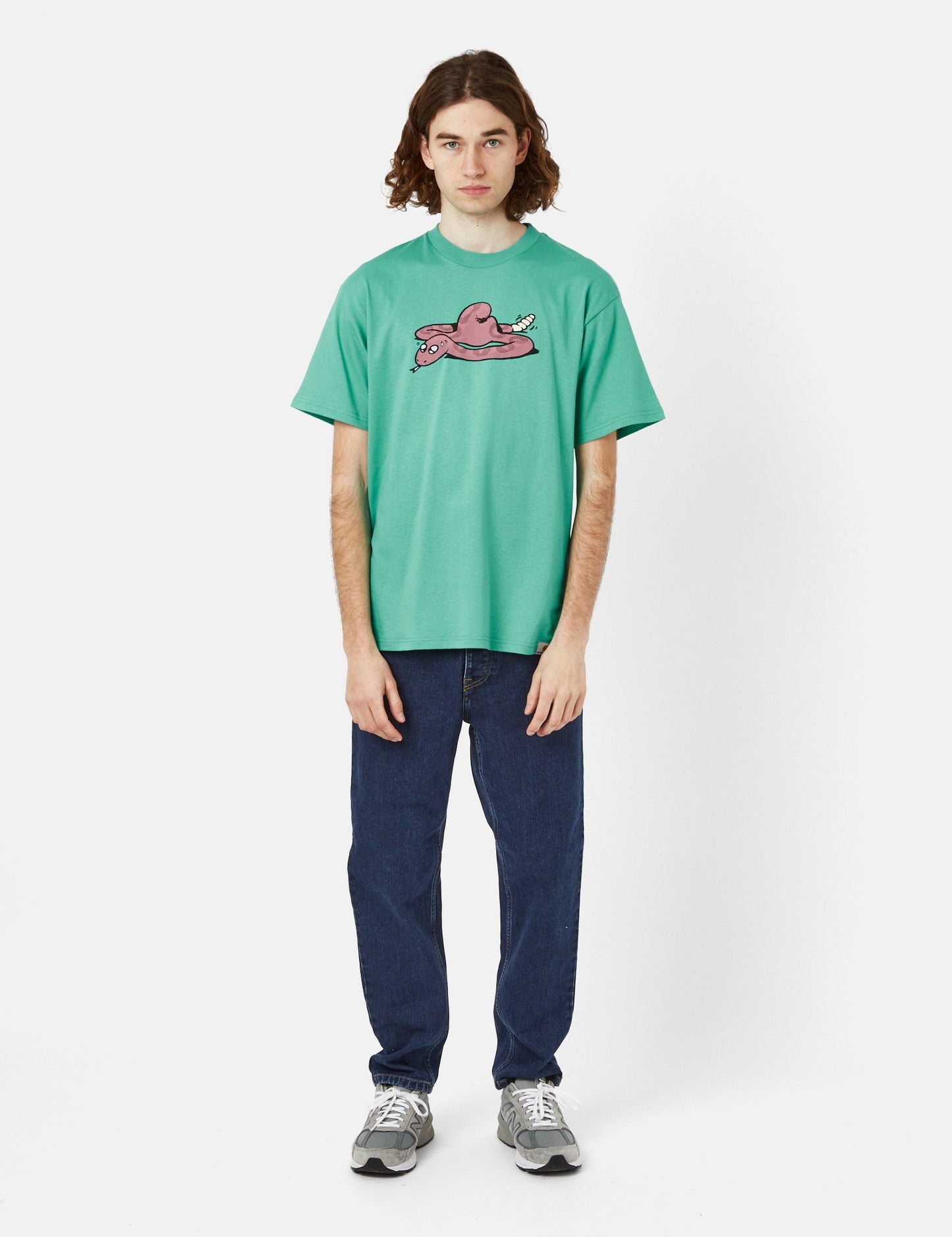 Snek T-Shirt (Organic) - Aqua Green