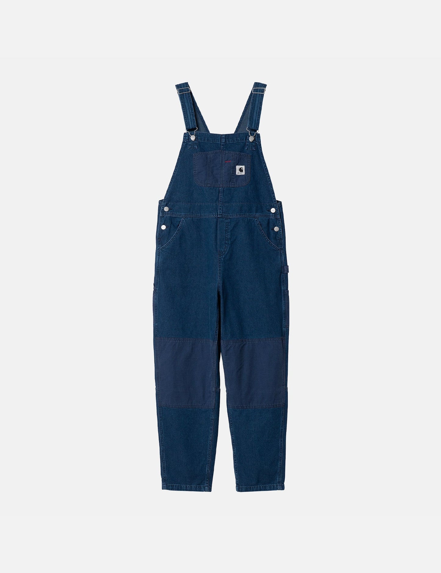 Womens Alma Bib Denim Overall (Loose) - Blue Stone Washed