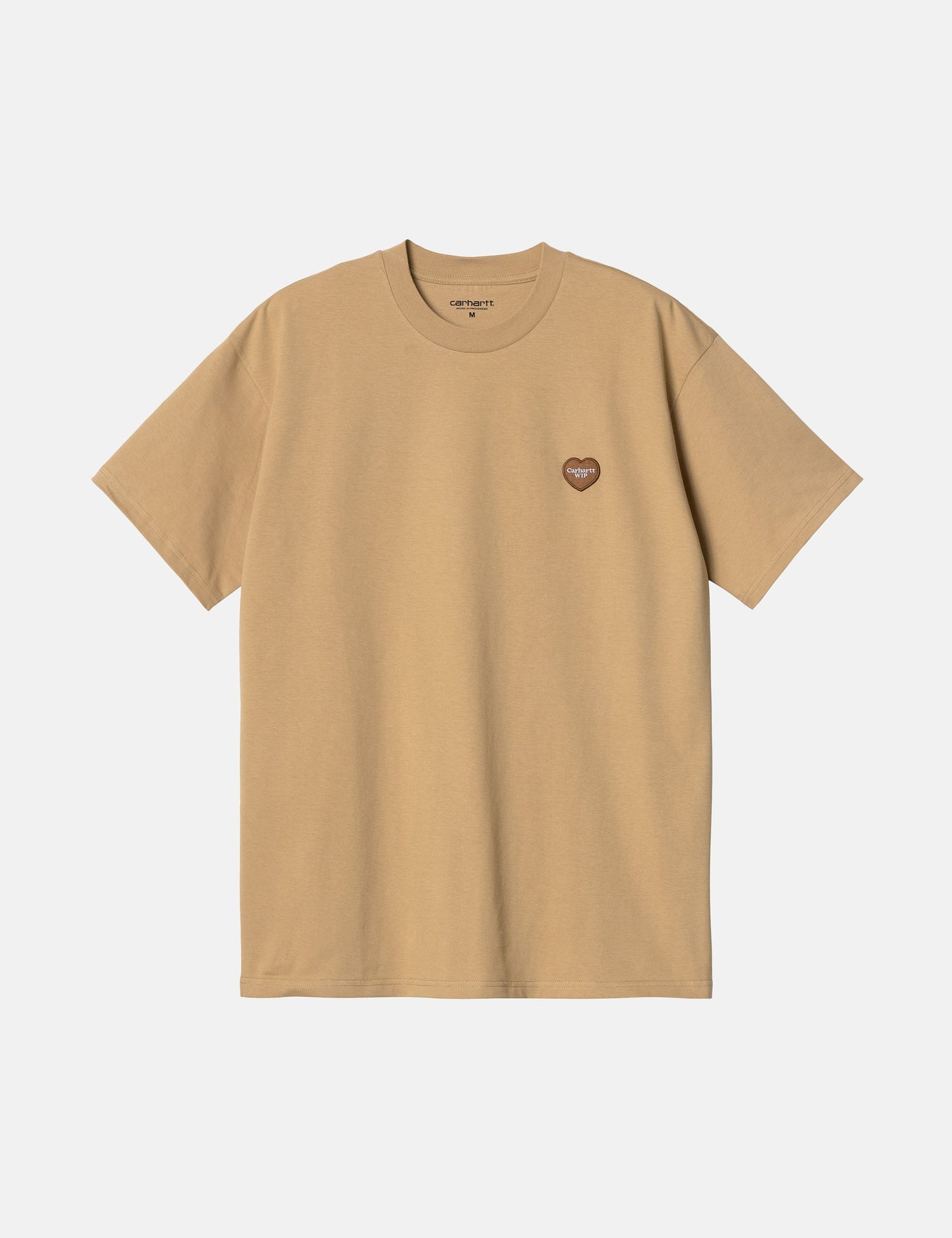 Double Heart T-Shirt (Organic) - Dusty Hamilton Brown