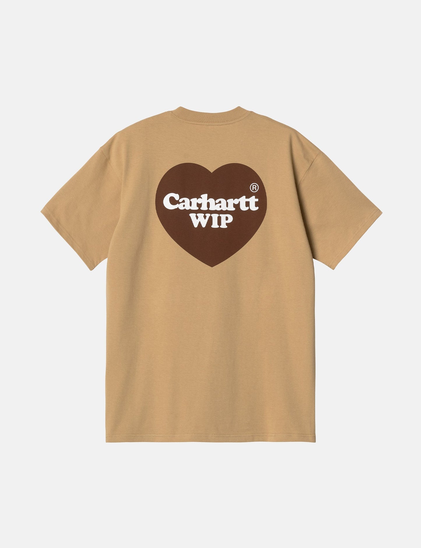 Double Heart T-Shirt (Organic) - Dusty Hamilton Brown