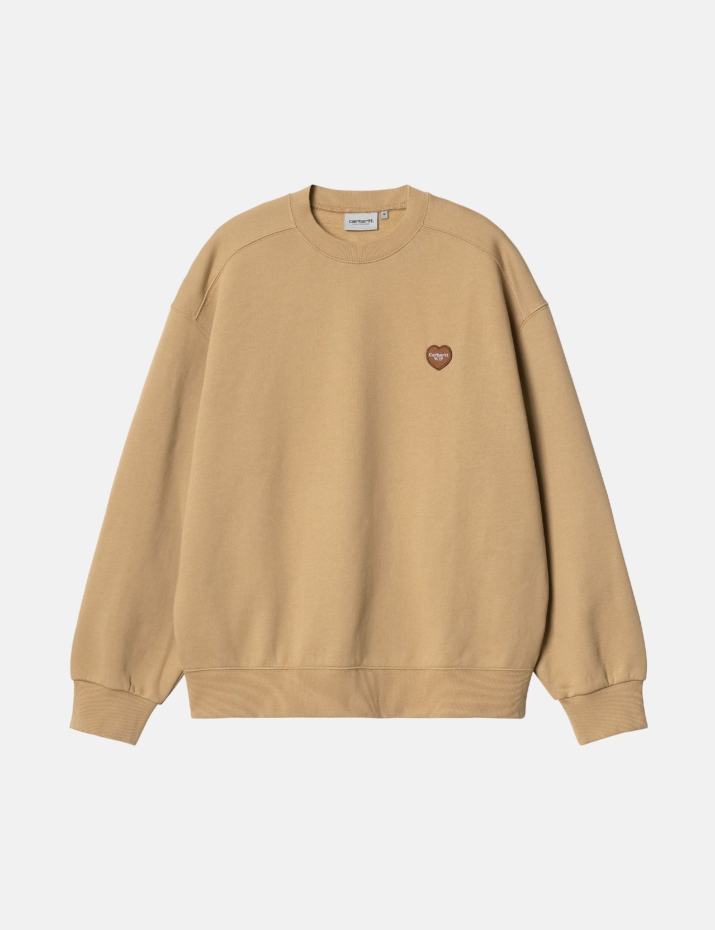 Heart Patch Sweatshirt - Dusty Hamilton Brown