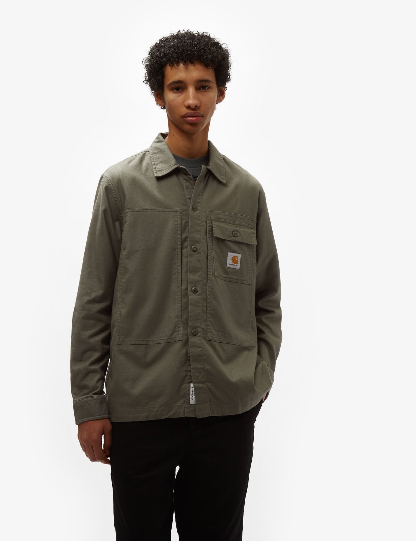 Charter Long Sleeve Shirt (Loose) - Smoke Green