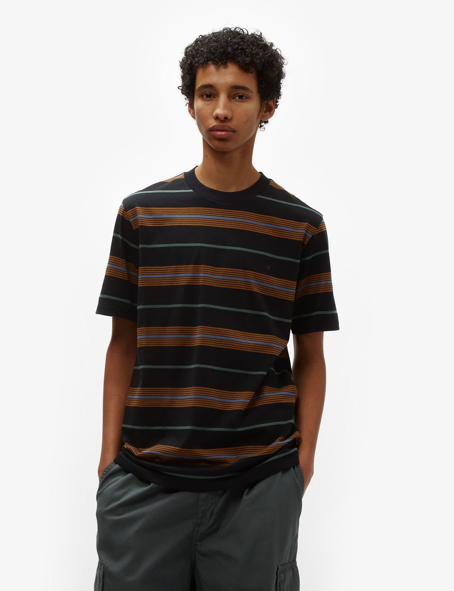 Haynes Stripe T-Shirt - Black