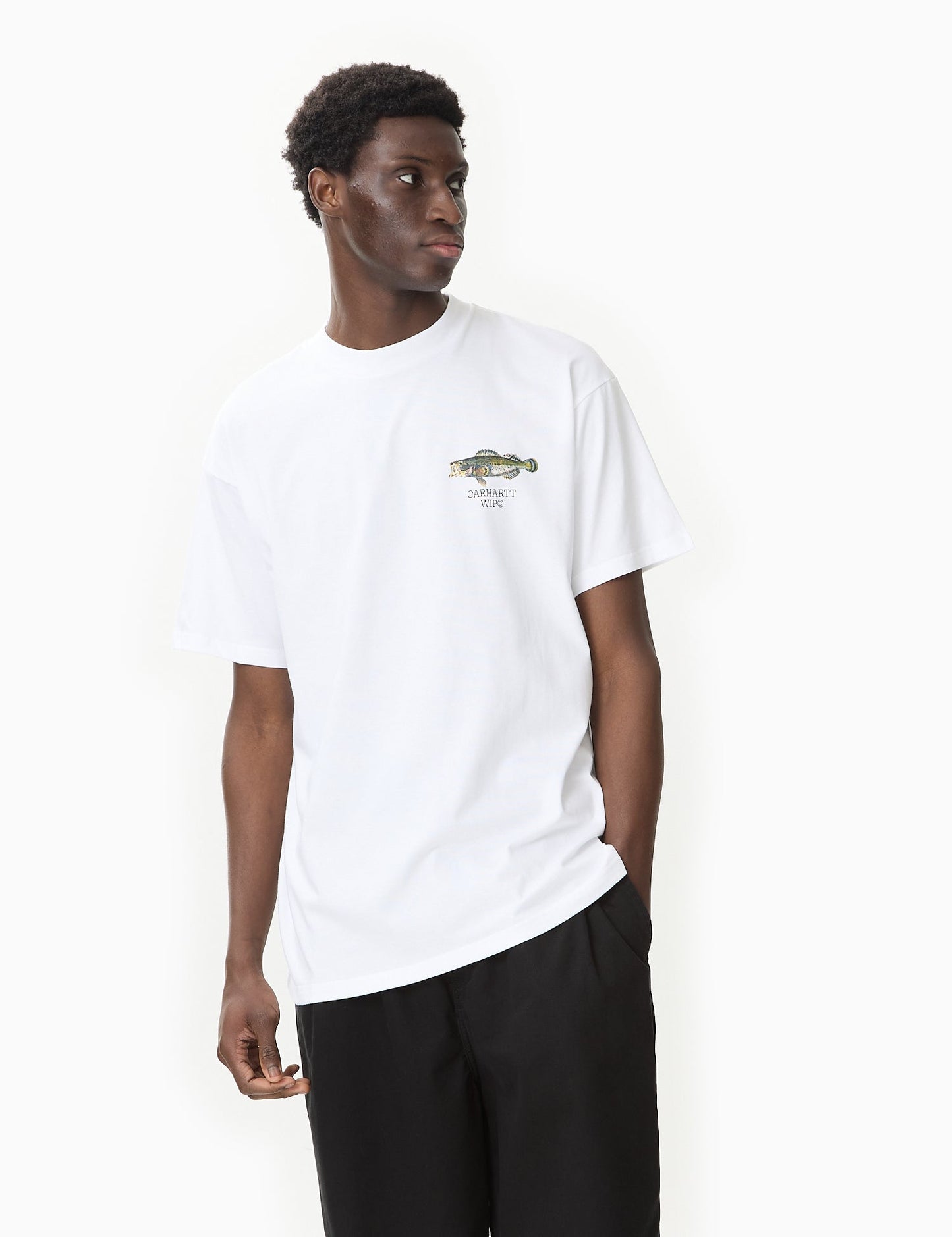 Fish T-Shirt (Loose) - White