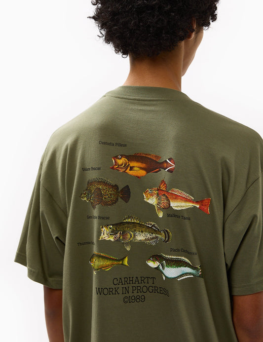 Fish T-Shirt (Loose) - Dollar Green