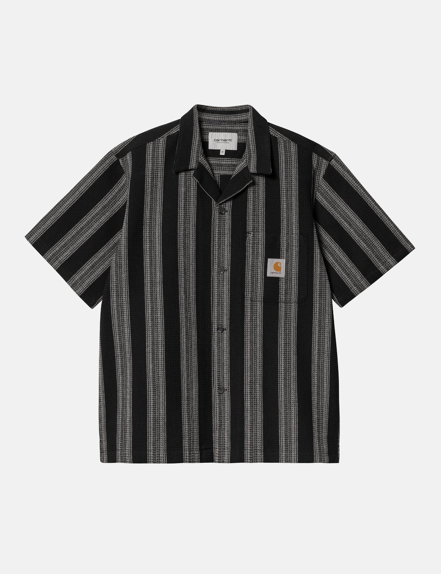 Short Sleeve Dodson Stripe Shirt - Misty Sky Blue